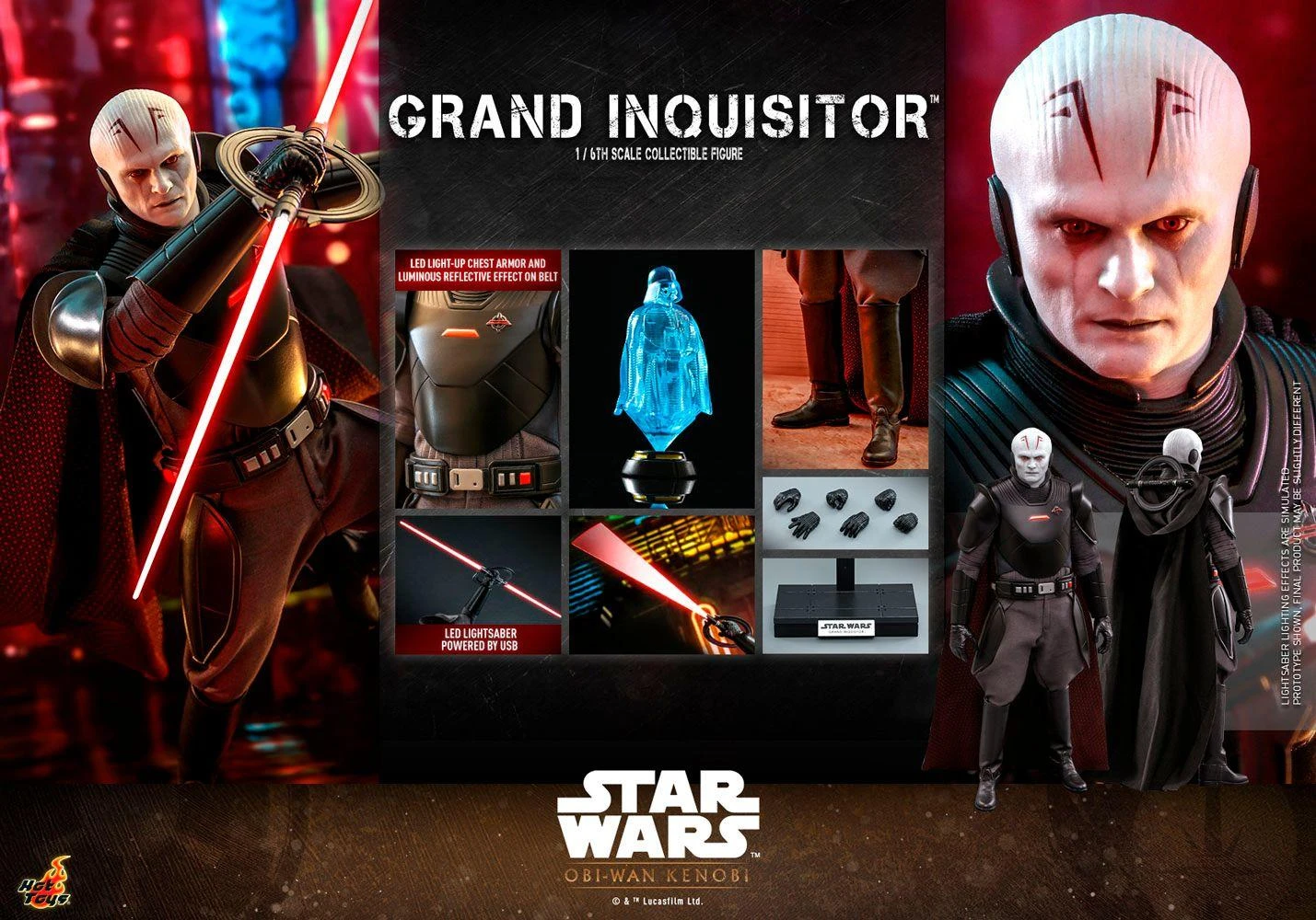 *PRE-ORDER Grand Inquisitor - Star Wars Kenobi Series Hot Toys Exclusive Collectibles 1/6 Scale Action Figure - Image 5