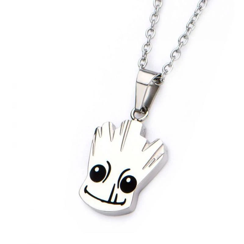 Marvel Guardians Of The Galaxy Groot Steel Pendant Necklace