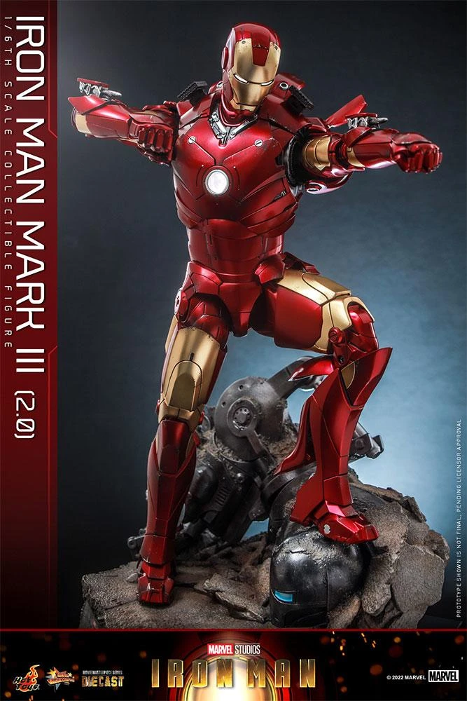 *PRE-ORDER Iron Man Mark III - Marvel Hot Toys Collectibles 1/6 Scale Action Figure - Image 4