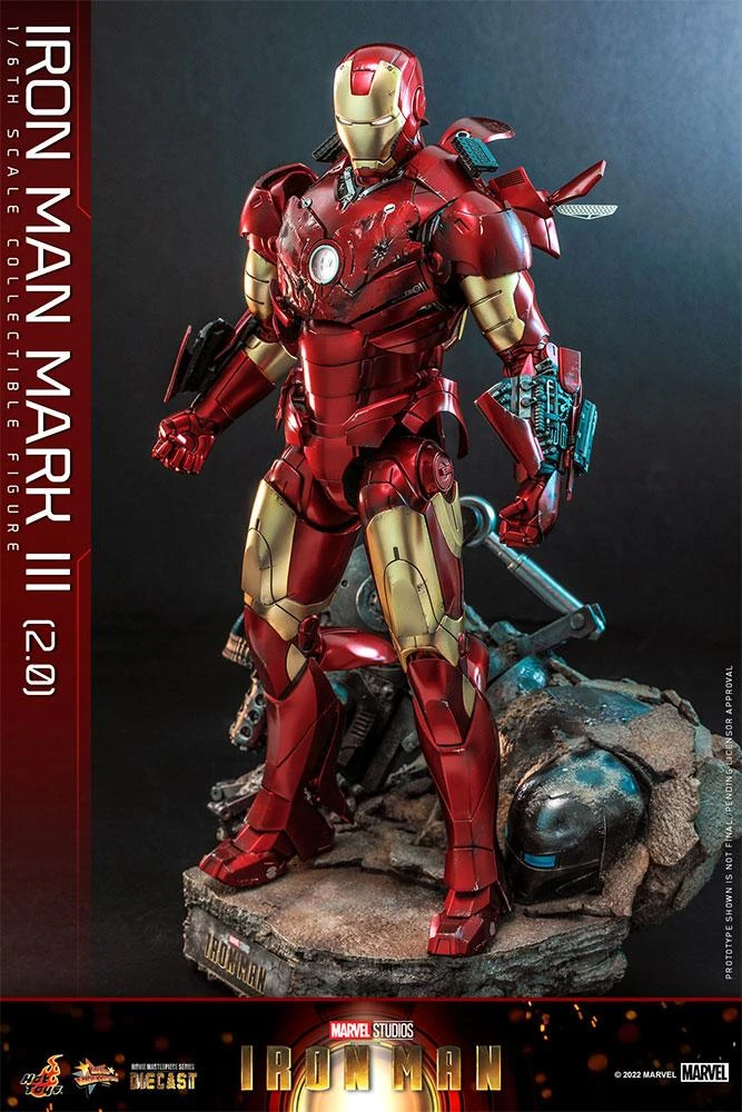 *PRE-ORDER Iron Man Mark III - Marvel Hot Toys Collectibles 1/6 Scale Action Figure - Image 5