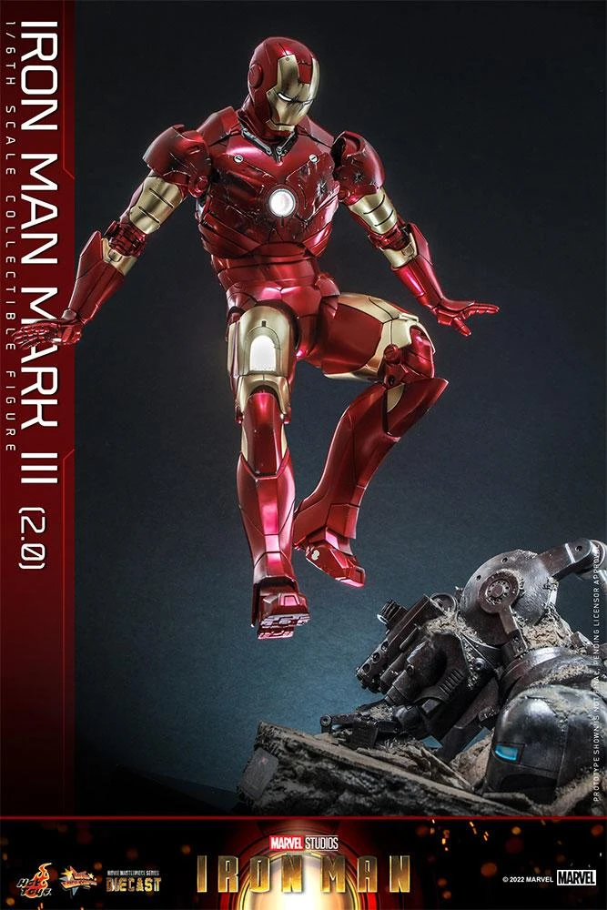 *PRE-ORDER Iron Man Mark III - Marvel Hot Toys Collectibles 1/6 Scale Action Figure - Image 6