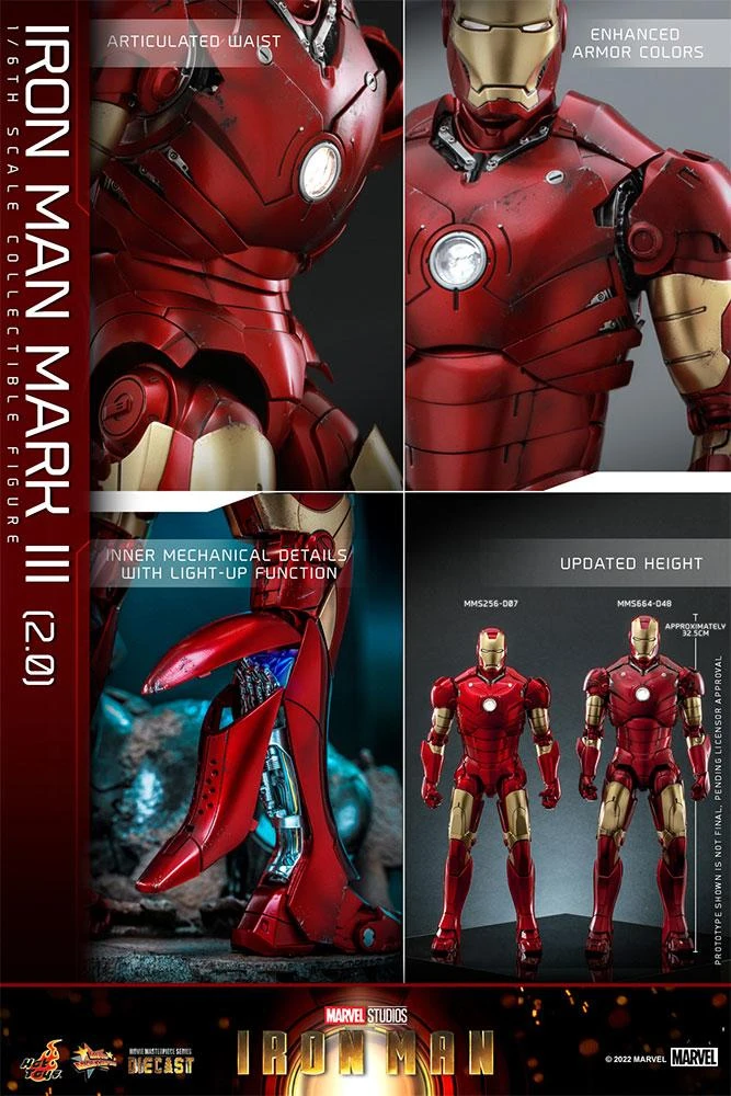 *PRE-ORDER Iron Man Mark III - Marvel Hot Toys Collectibles 1/6 Scale Action Figure - Image 10