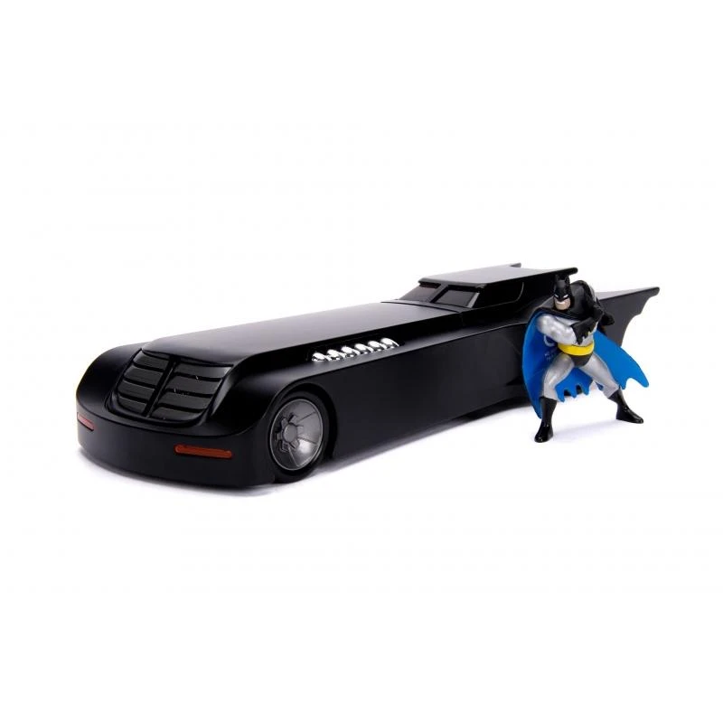 Jada Toys Batman The Animated Series - Batmobile With Batman Figure Hollywood Rides 1:24 Scale Die Cast Vehicle - Image 2