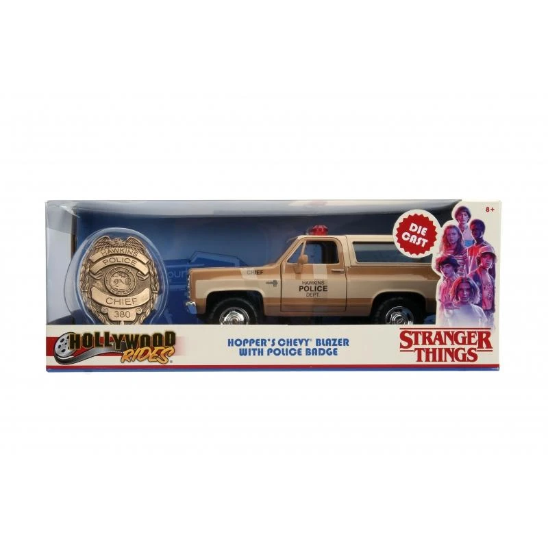Jada Toys Stranger Things - Chevy Blazer With Sheriff's Badge Hollywood Rides 1:24 Scale Die Cast Vehicle