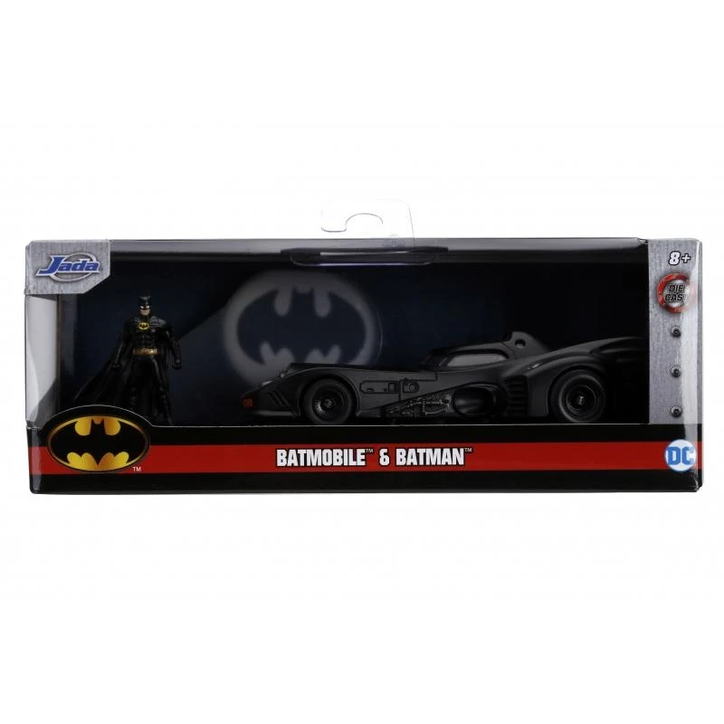Jada Toys Batman - 1989 Batmobile With Batman Figure Hollywood Rides 1:32 Scale Die Cast Vehicle