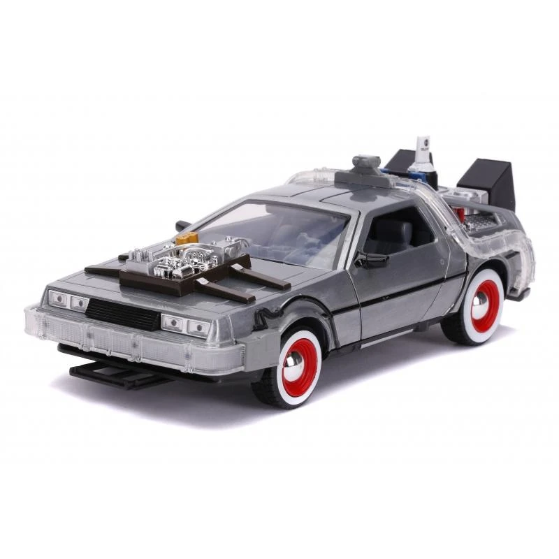 Jada Toys Back To The Future III - DeLorean Time Machine 1:24 Scale Jada Hollywood Rides Die Cast Vehicle - Image 2
