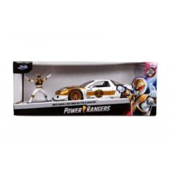 Jada Toys Power Rangers - 2002 Honda NSX Type-R With White Ranger Figure Hollywood Rides 1:24 Scale Die Cast Vehicle