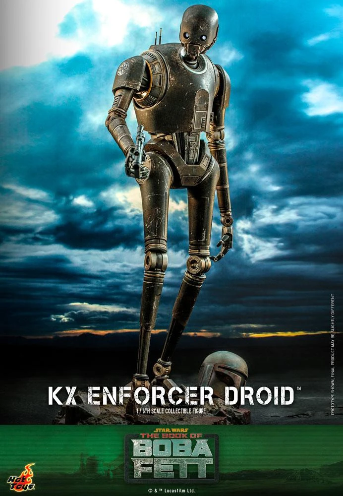 *PRE-ORDER KX Enforcer Droid (The Book Of Boba Fett) - Star Wars Hot Toys Collectibles 1/6 Scale Action Figure - Image 3
