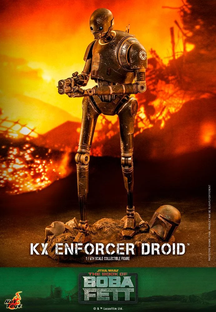 *PRE-ORDER KX Enforcer Droid (The Book Of Boba Fett) - Star Wars Hot Toys Collectibles 1/6 Scale Action Figure - Image 2
