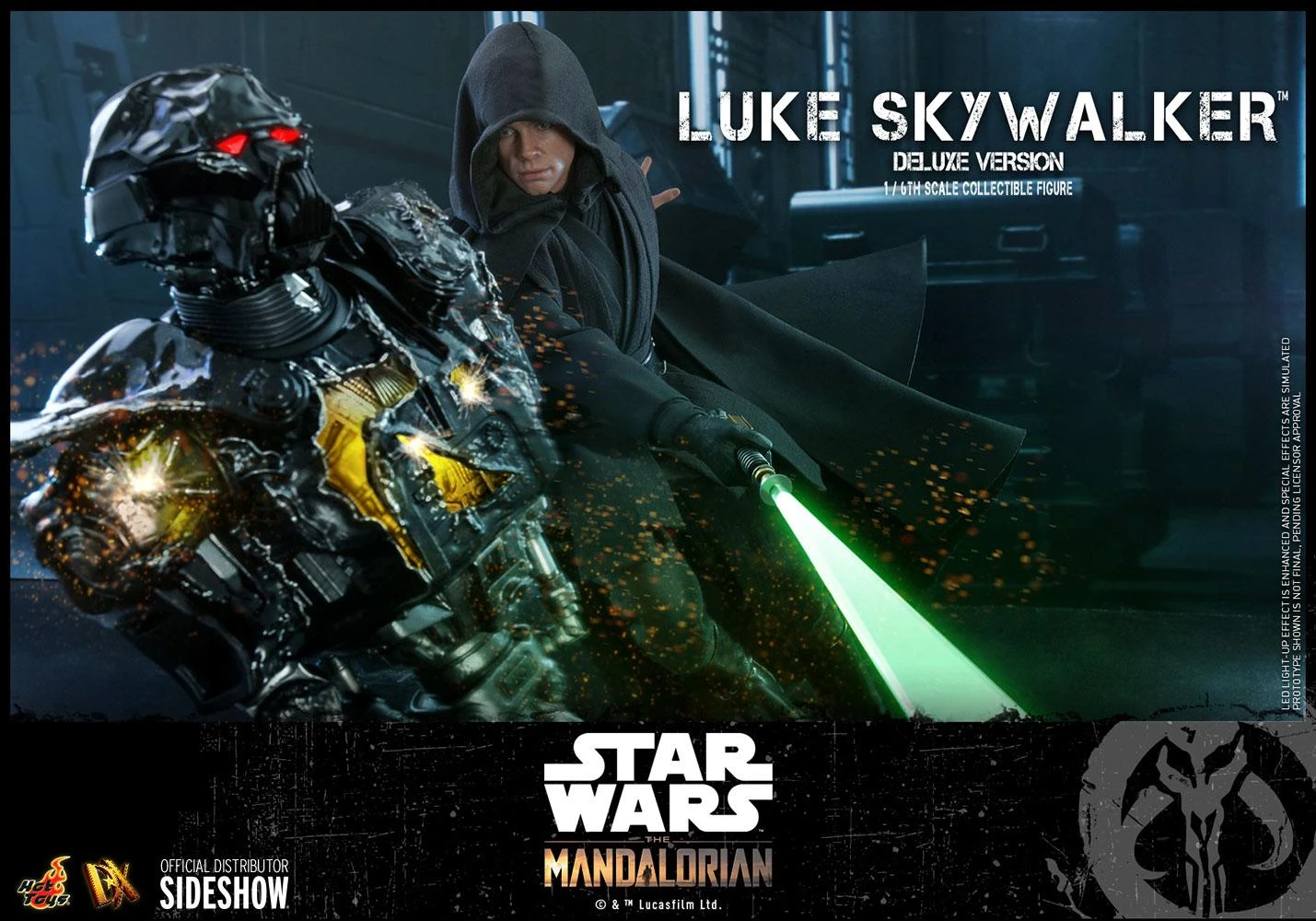 *PRE-ORDER Luke Skywalker DELUXE (The Mandalorian) - Star Wars Hot Toys Collectibles 1/6 Scale Action Figure - Image 5
