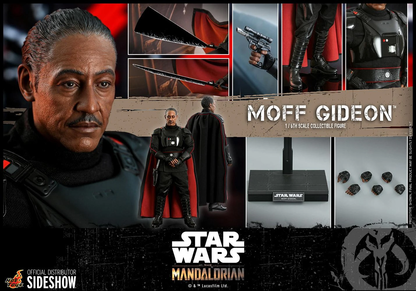 Moff Gideon (The Mandalorian) - Star Wars Hot Toys Collectibles 1/6 Scale Action Figure - Image 4