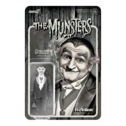 SUPER7 The Munsters Reaction Action Figure - Grandpa Greyscale