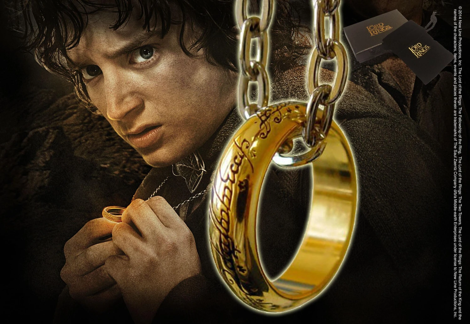 The Lord Of The Rings Noble Collection- The One Ring Replica Necklace - Image 2