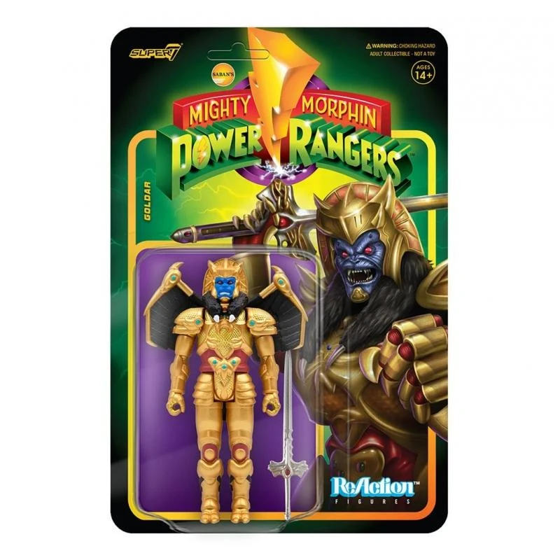 SUPER7 Power Rangers ReAction Action Figure Wave 2 - Goldar
