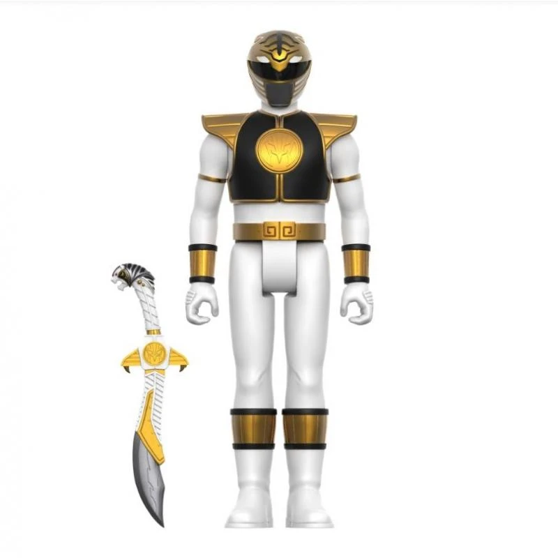 SUPER7 Power Rangers ReAction Action Figure Wave 4 - White Ranger - Image 2