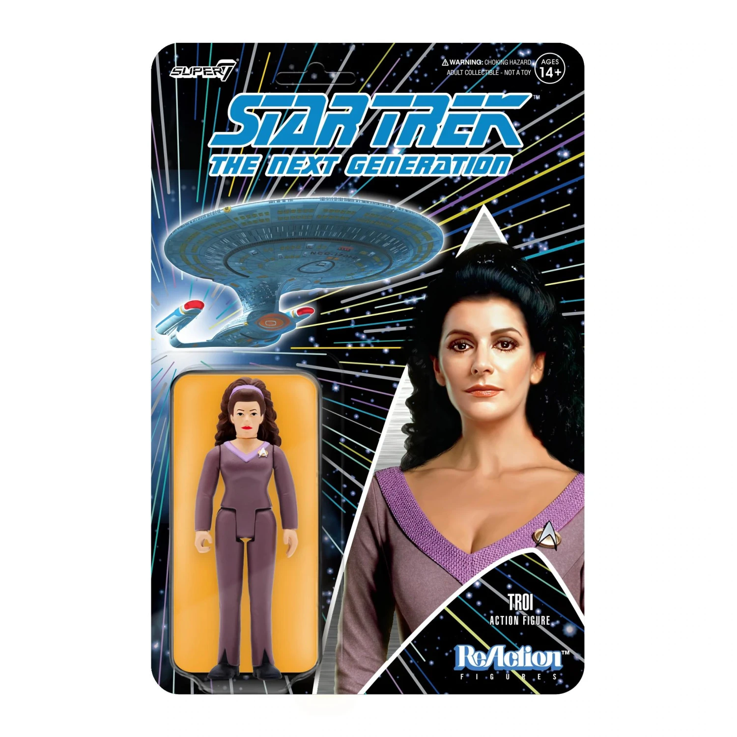 SUPER7 Star Trek: The Next Generation ReAction Action Figure Wave 2 - Counsellor Troi