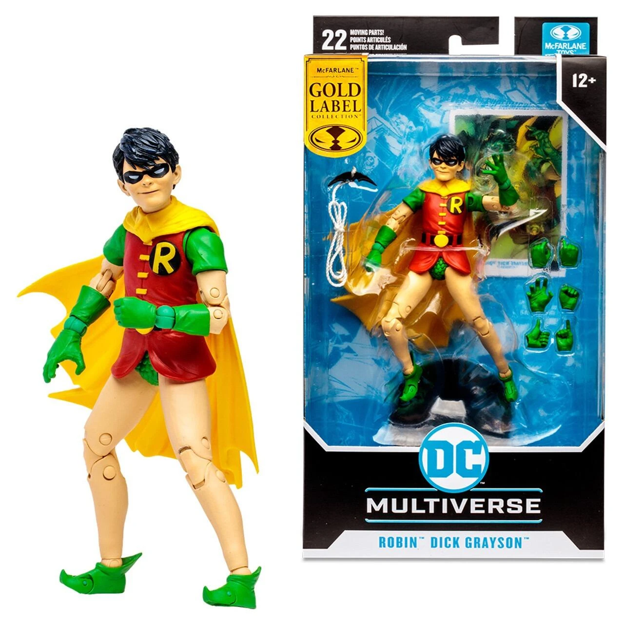 McFarlane DC Multiverse 7 Inch Action Figure - Robin (Dick Grayson) (Gold Label)