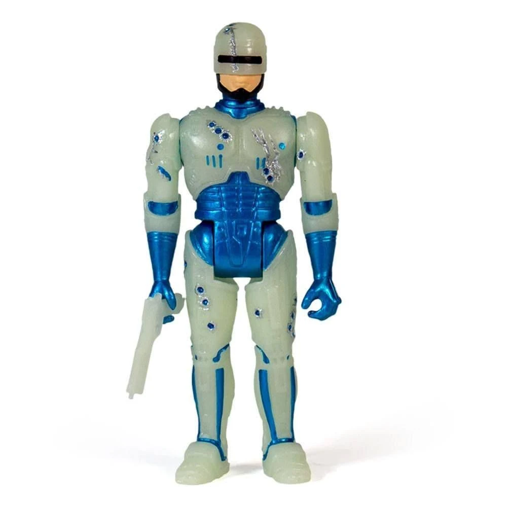 SUPER7 Robocop ReAction Action Figure - Battle Damaged Robocop (GLOW IN THE DARK) - Image 2