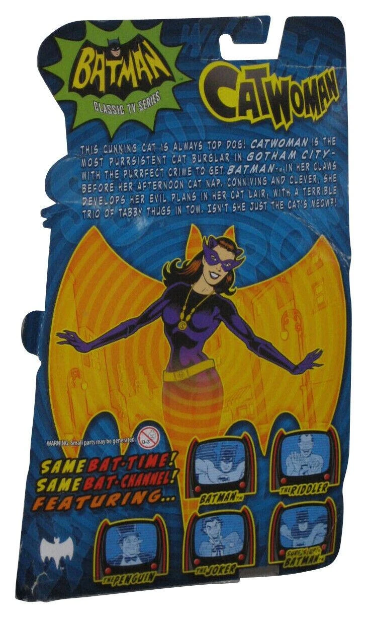 MATTEL DC Comics Batman 1966 Classic Action Figure - Catwoman (Possibly Non-Mint Card) - Image 2
