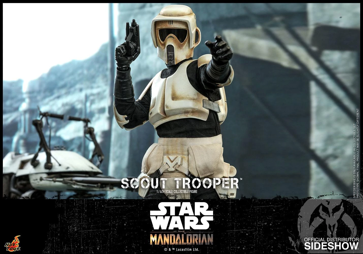 Imperial Scout Trooper (Mandalorian) - Star Wars Hot Toys Collectibles 1/6 Scale Action Figure - Image 4