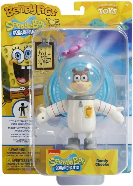 Noble Collection Spongebob Bendyfigs Action Figure - Sandy Cheeks