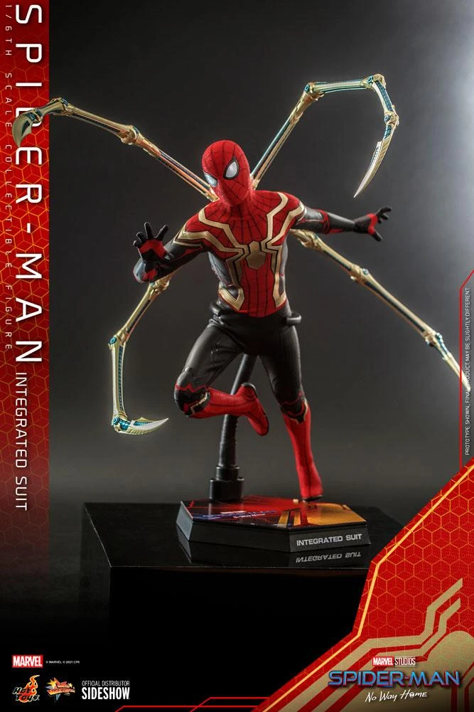 Spider-Man Intergrated Suit - Spider-Man Far From Home - Marvel Hot Toys Collectibles 1/6 Scale Action Figure - Image 2