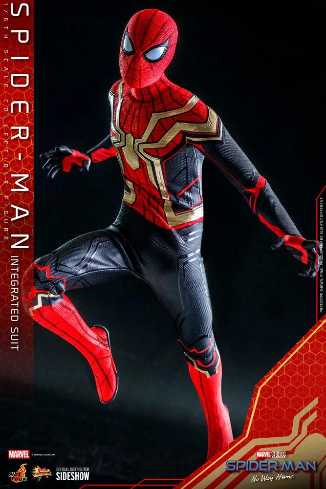 Spider-Man Intergrated Suit - Spider-Man Far From Home - Marvel Hot Toys Collectibles 1/6 Scale Action Figure - Image 3