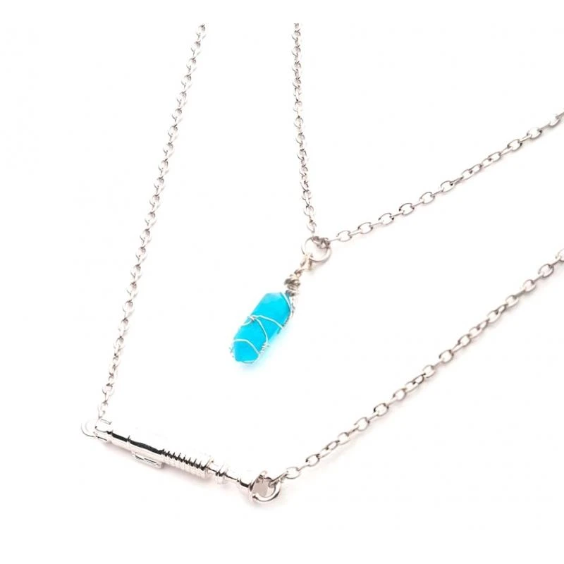 STAR WARS Kenobi - Obi-Wan Lightsaber Hilt Pendant Necklace Twin Set - Image 2