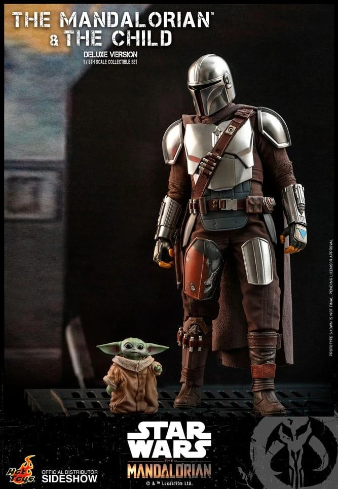 The Mandalorian And The Child (Deluxe) Figure Set- Star Wars Hot Toys Collectibles 1/6 Scale Action Figure - Image 2