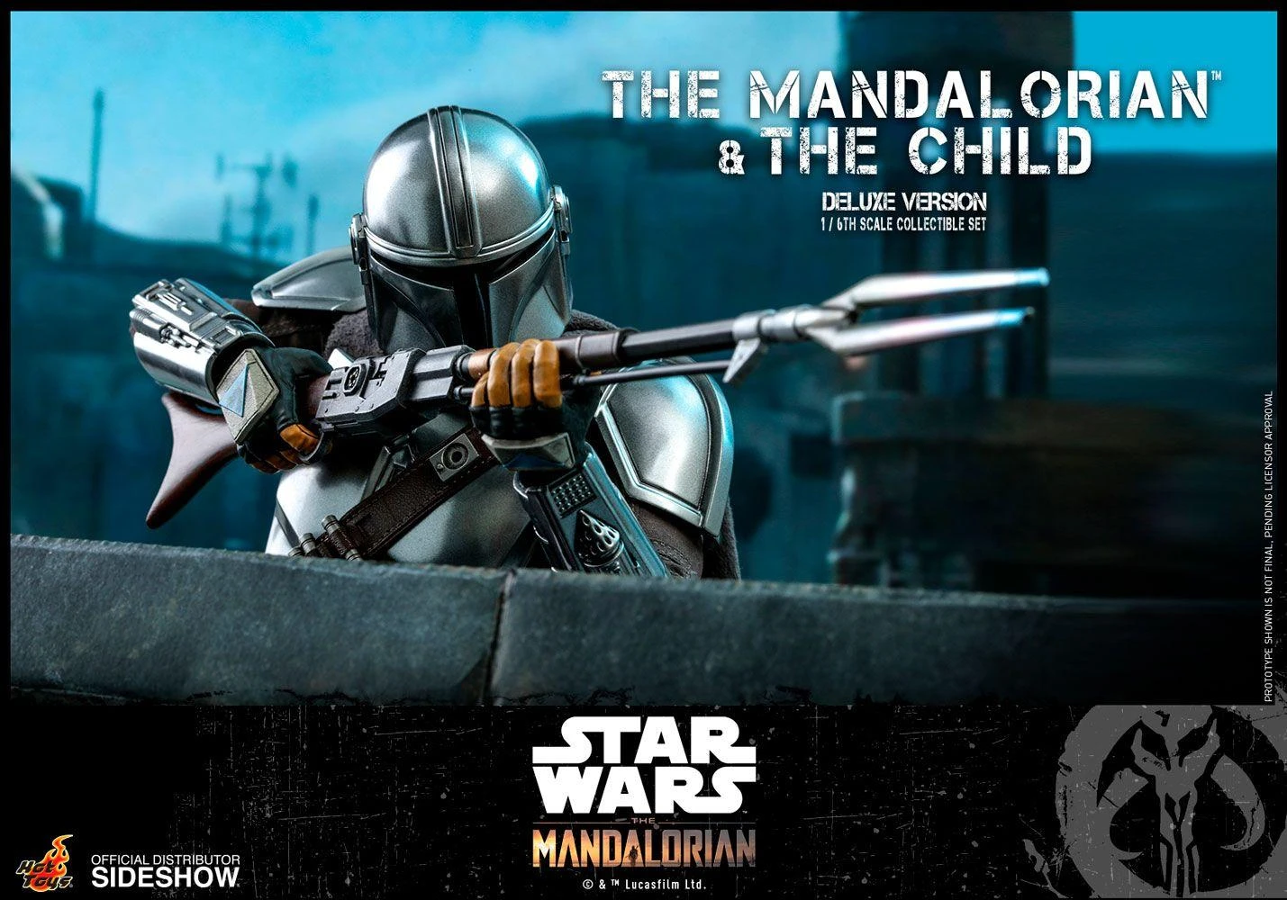 The Mandalorian And The Child (Deluxe) Figure Set- Star Wars Hot Toys Collectibles 1/6 Scale Action Figure - Image 9