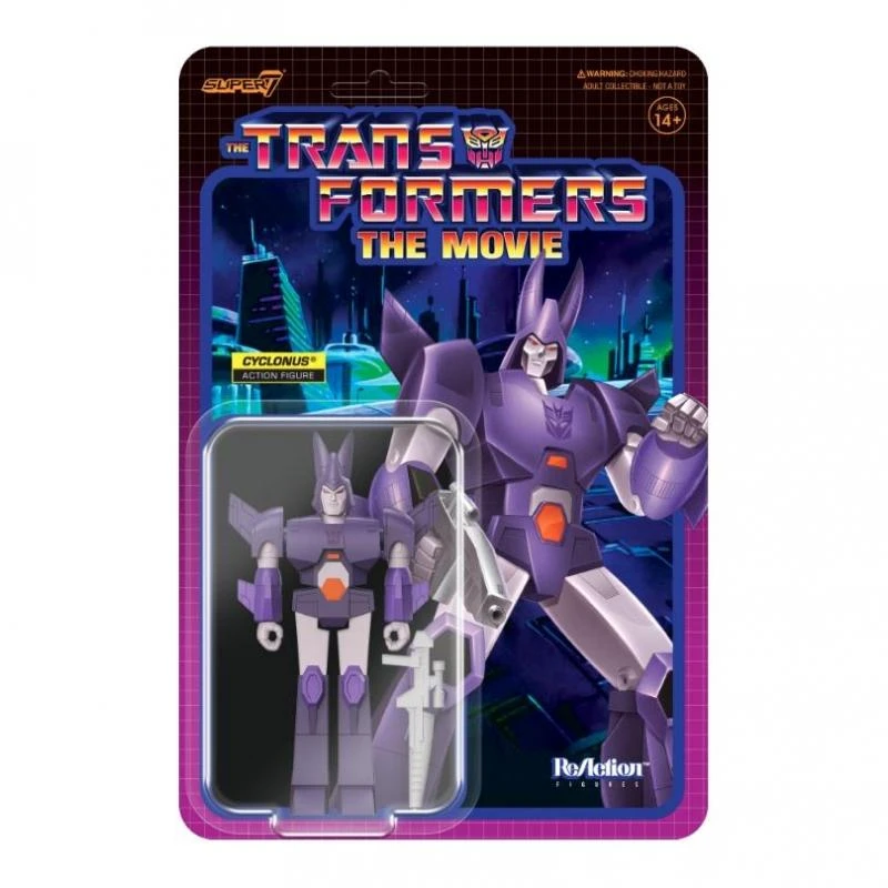 SUPER7 Transformers ReAction Action Figure Wave 6 - Cyclonus